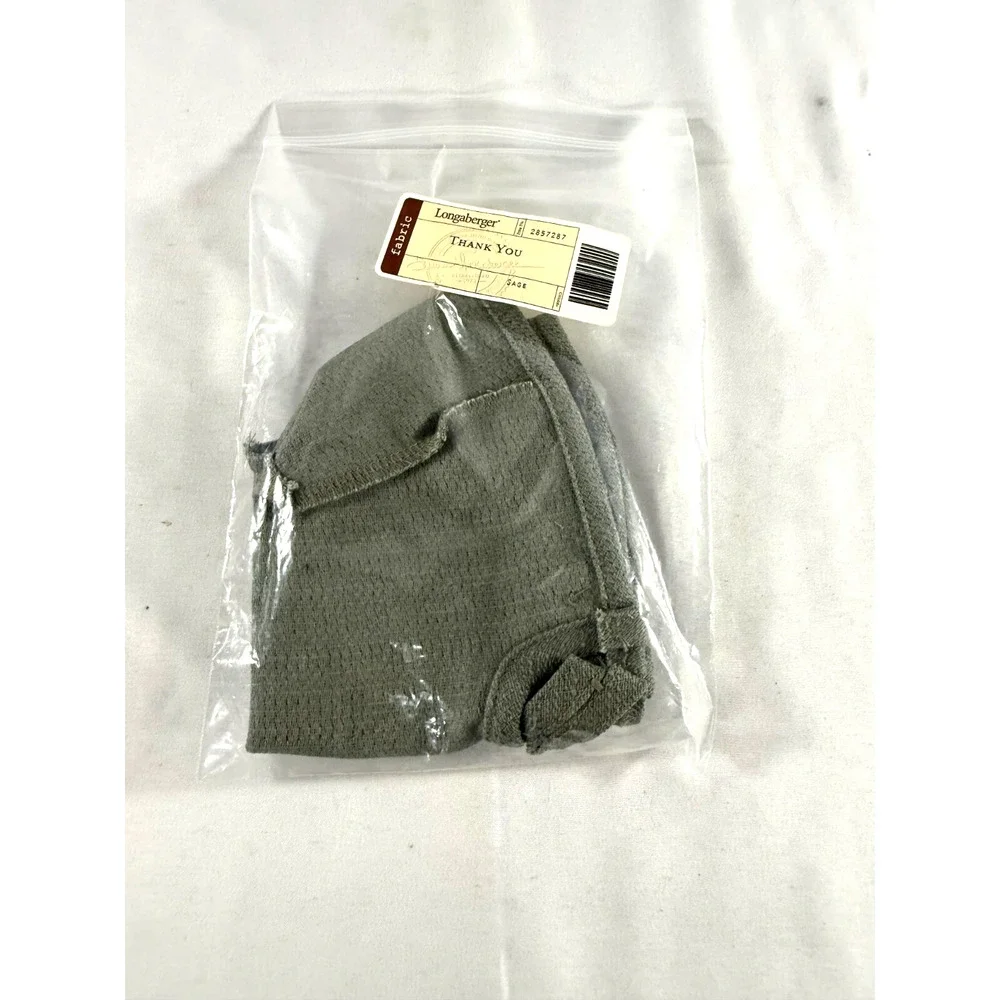Longaberger Thank You Basket Sage Green Fabric Liner 2857287